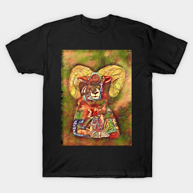 Mountain Ram 10 T-Shirt by Mr. Leon Artwork